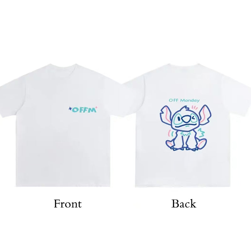 Striped Stitch short-sleeved T-shirt