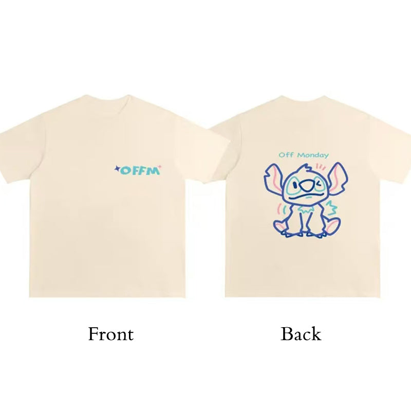 Striped Stitch short-sleeved T-shirt