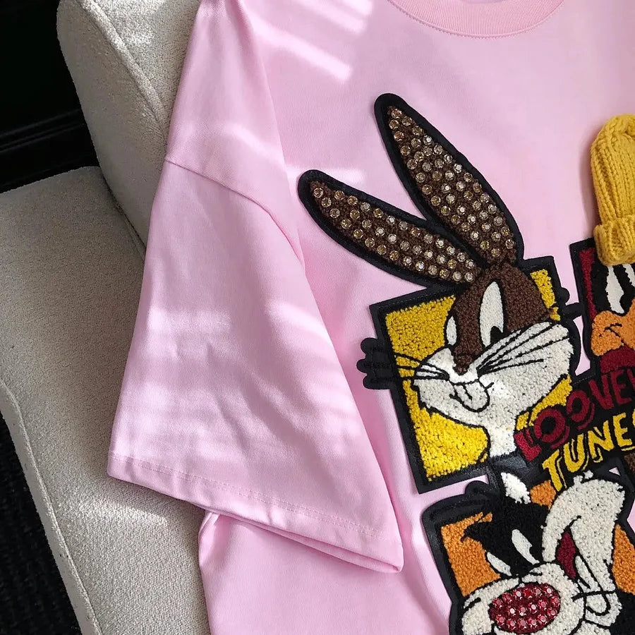 VINESU Looney Tunes - Themed T-shirt: Full of Cartoon Fun