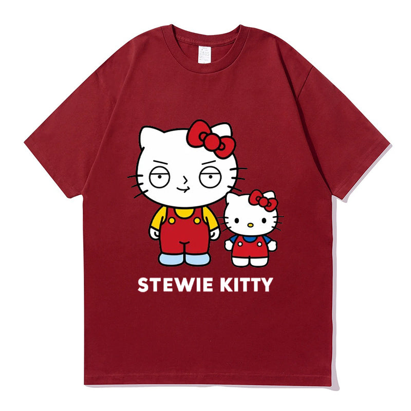 A232 - Stewie Parody Graphic Tee – 100% Breathable Cotton Summer Short Sleeve T-Shirt