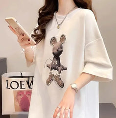 VINESU MK🌟Hand-Beaded Tee – Where Craft Meets Couture