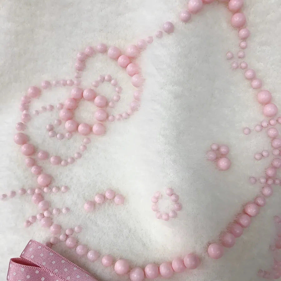 VINESU Ultra-Soft Hello Kitty Sweater with Heavy-Duty Beads 🐱