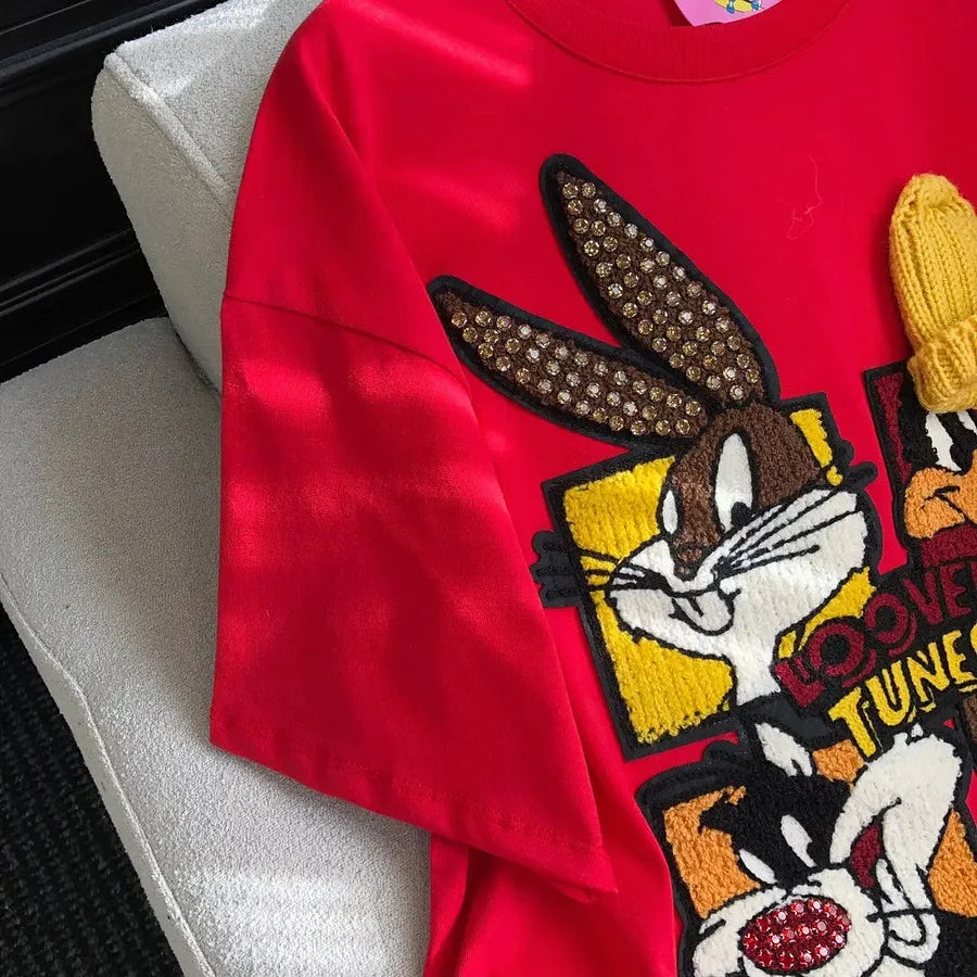 VINESU Looney Tunes - Themed T-shirt: Full of Cartoon Fun