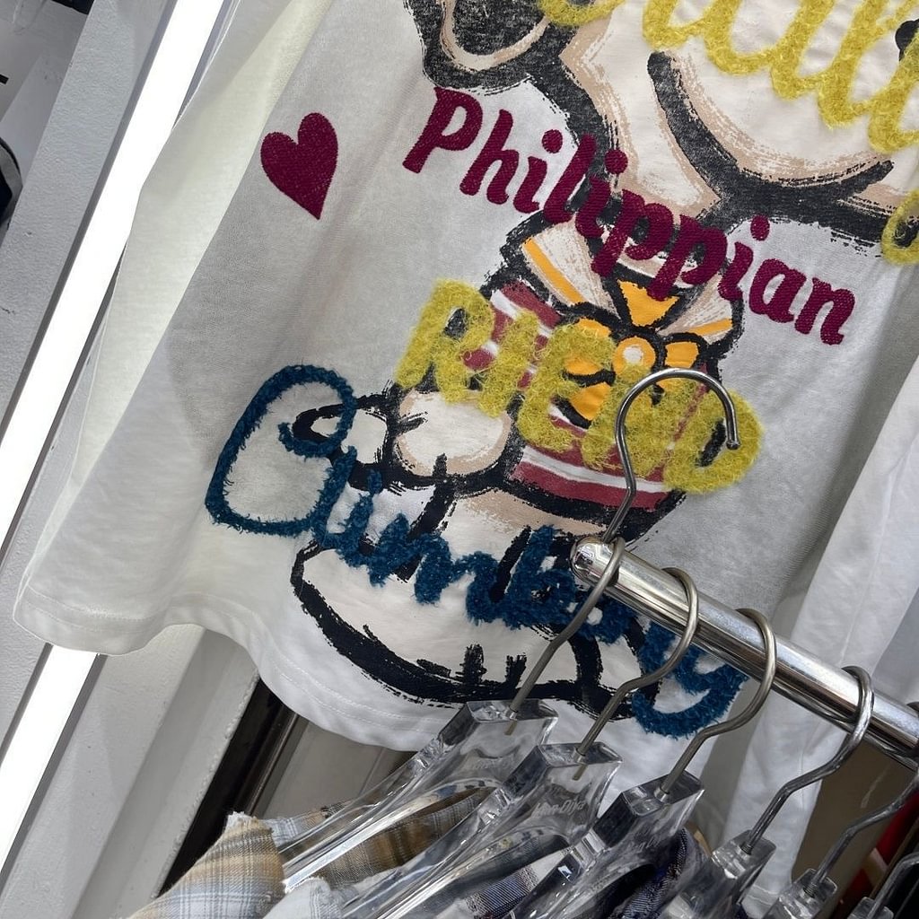 A169 -Snoopy "Artisanal Sketch" Luxury T-Shirt - 320g Ultra-Heavyweight Cotton - Chenille & Sequin Embroidered High-Street Tee