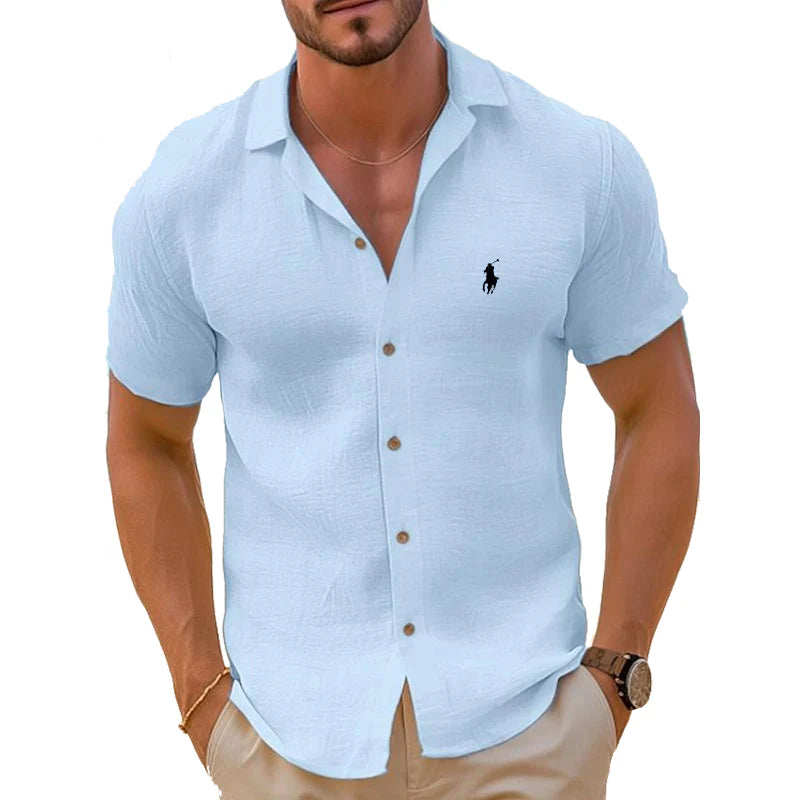 Men's Cotton And Linen Comfortable Shirt