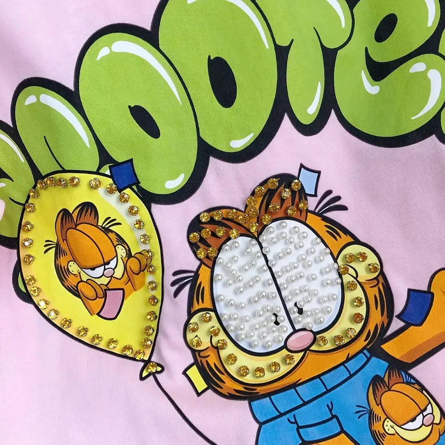 VINESU A16 - "Dooter Gang" Double-Sided Print & Hand-Embellished T-Shirt