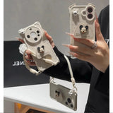VINESU Adorable Mickey - themed Lanyard Phone Case: Cuteness Meets Practicality-White