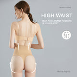 High waisted tummy control pants waist shaping thong