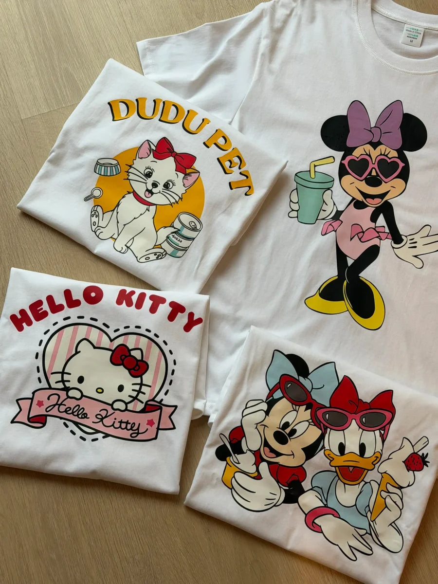 Special Offer: 220g Heavyweight 100% Cotton Cartoon Graphic Tee | Oversized & Versatile