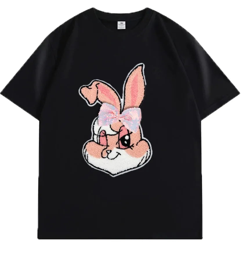 VINESU Pink Bunny Heavyweight Tee