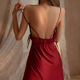 P-20 Mature Young Woman Silk Nightwear Lingerie