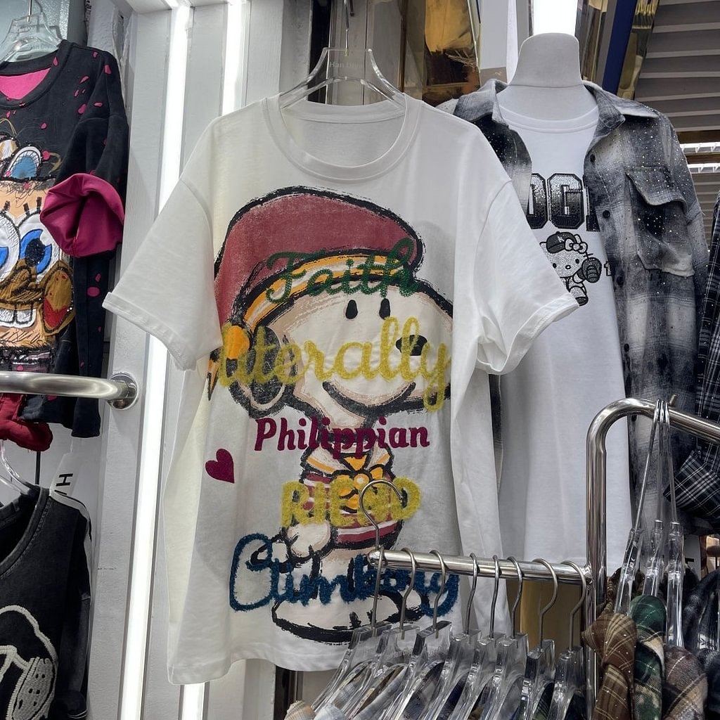 A169 -Snoopy "Artisanal Sketch" Luxury T-Shirt - 320g Ultra-Heavyweight Cotton - Chenille & Sequin Embroidered High-Street Tee