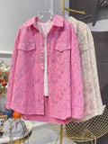 VINESU | Heavy Diamond Jacquard Denim Shirt