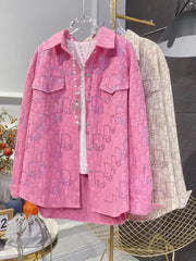 VINESU | Heavy Diamond Jacquard Denim Shirt