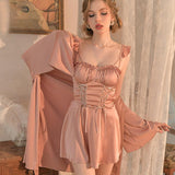 NI-5 Pure Desire Ribbon Silk Nightwear Lingerie