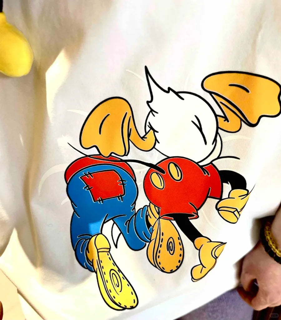 Vinesu A80 - Unisex Heavyweight Boxy Tee | Donald Duck 3D Plush Patch | Premium 220g Cotton Streetwear