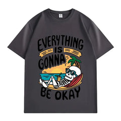 VINESU "Interesting Soul" Printed Heavyweight T-shirts