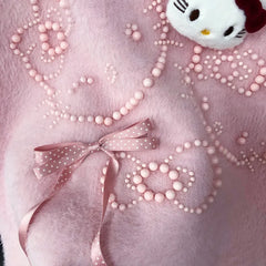 VINESU Ultra-Soft Hello Kitty Sweater with Heavy-Duty Beads 🐱