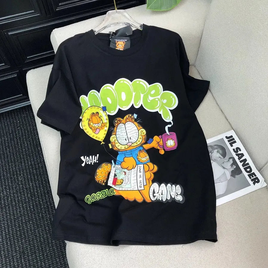 VINESU A16 - "Dooter Gang" Double-Sided Print & Hand-Embellished T-Shirt