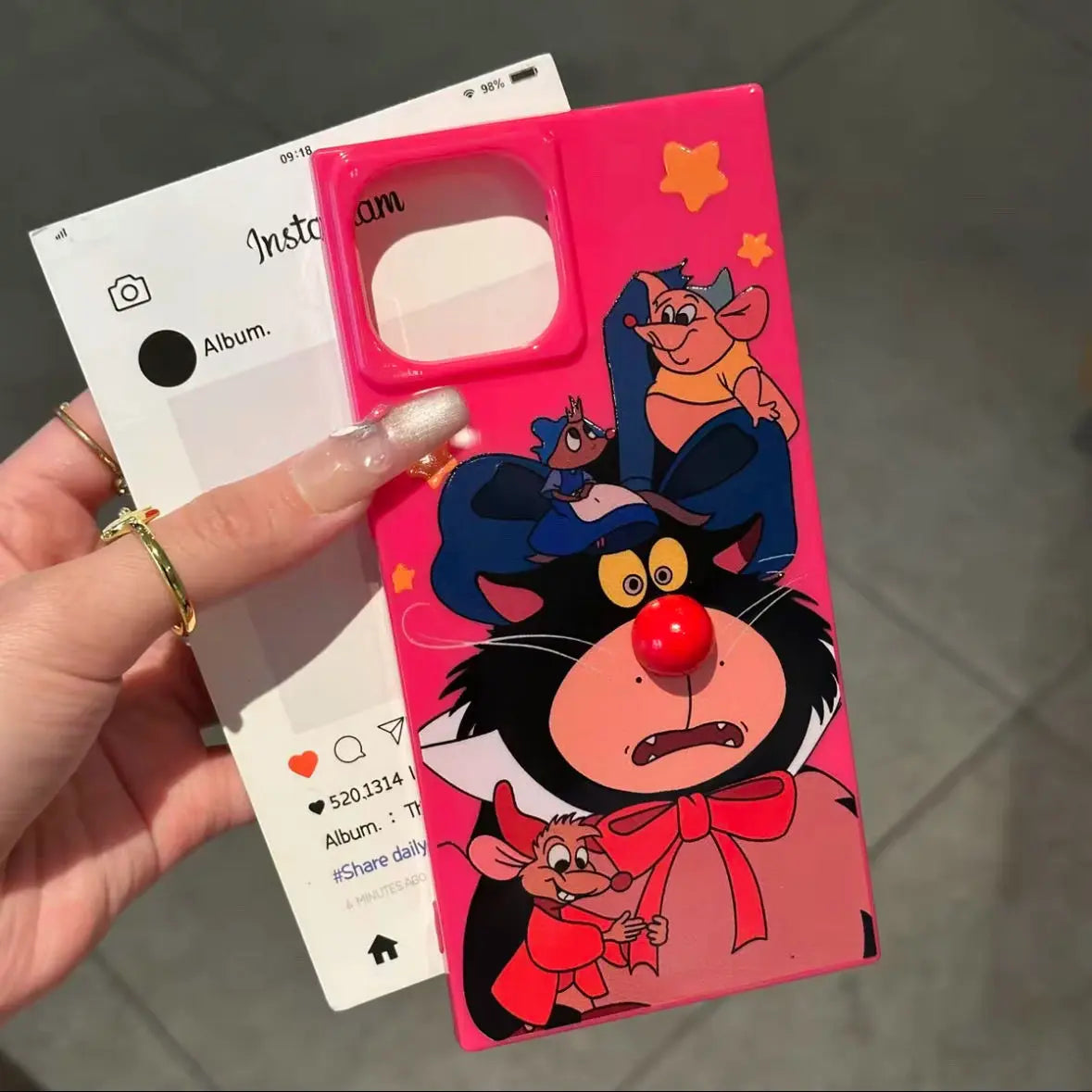 Viral✨ Square Cases + Red - Nose Characters—So Good