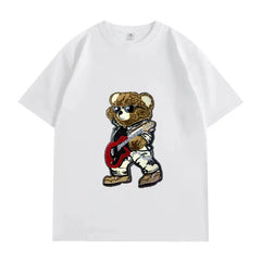 VINESU Rock Bear - Heavyweight 3D Pearl Embellished Tee