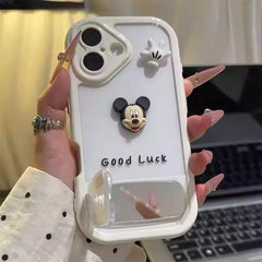 VINESU Mickey Phone Case 🎀 Mirror Stand! Works for Portrait & Landscape