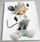 Mickey Crown Heavy Craft Crystal Embellished Tee