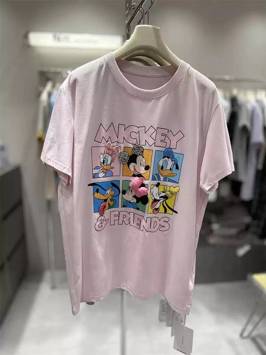VINESU 🎀Clubhouse Heavy Industry Cartoon Tee