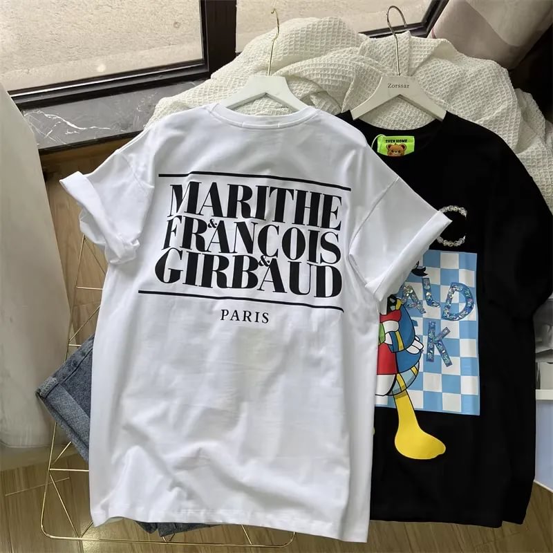 A99 - Luxury Sparkling Donald Duck Sequin Graphic T-Shirt - 220g Premium Breathable Cotton - Hand-Embellished Crystal Bead Embroidery