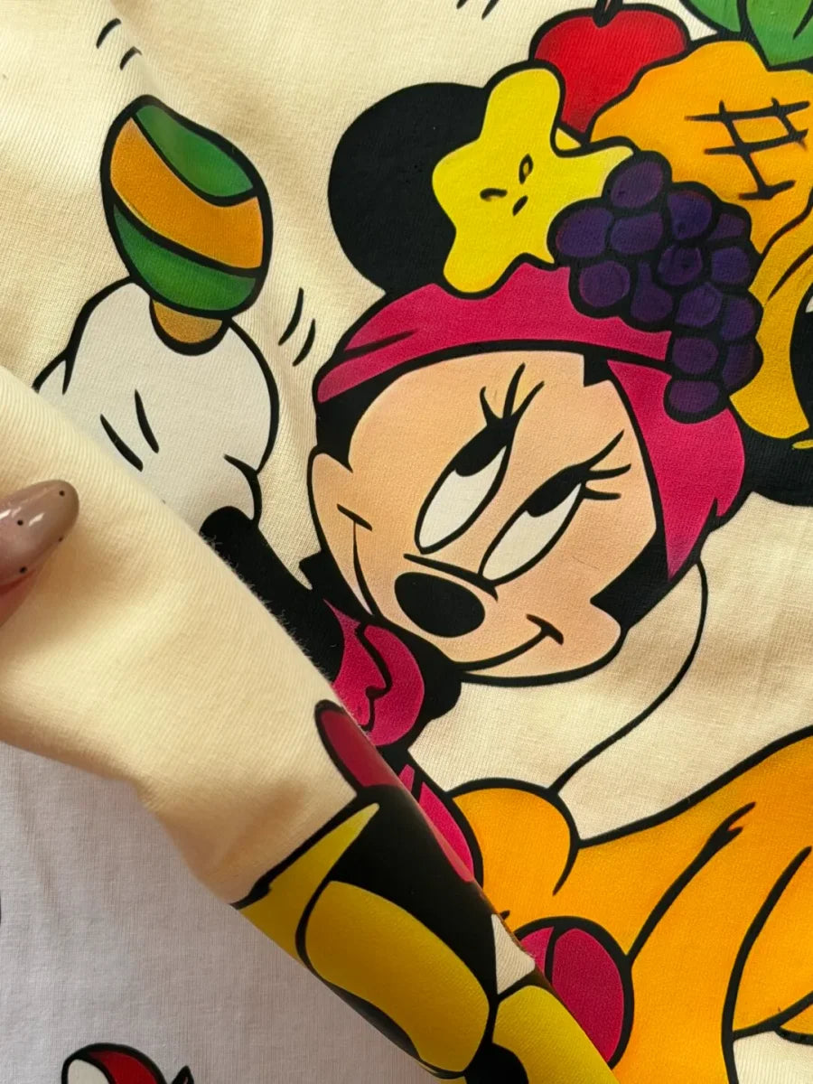 Special Offer: 220g Heavyweight 100% Cotton Cartoon Graphic Tee | Oversized & Versatile