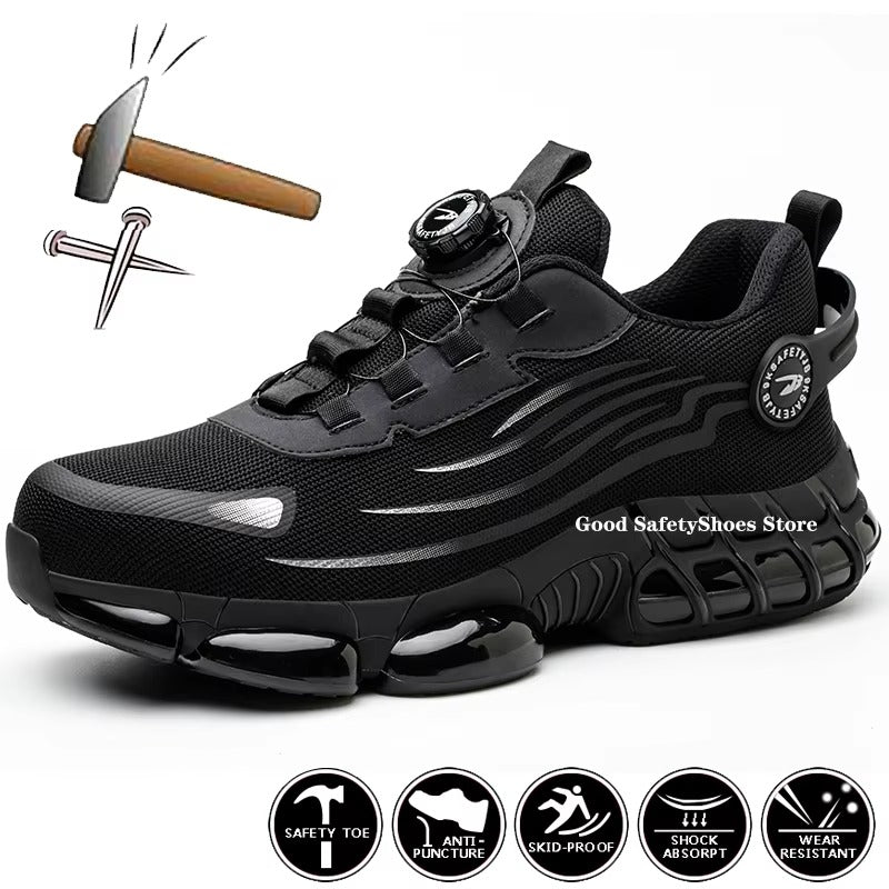 Men's Lace Up Low TopAnti Piercing & Anti Smashing Safety Shoes