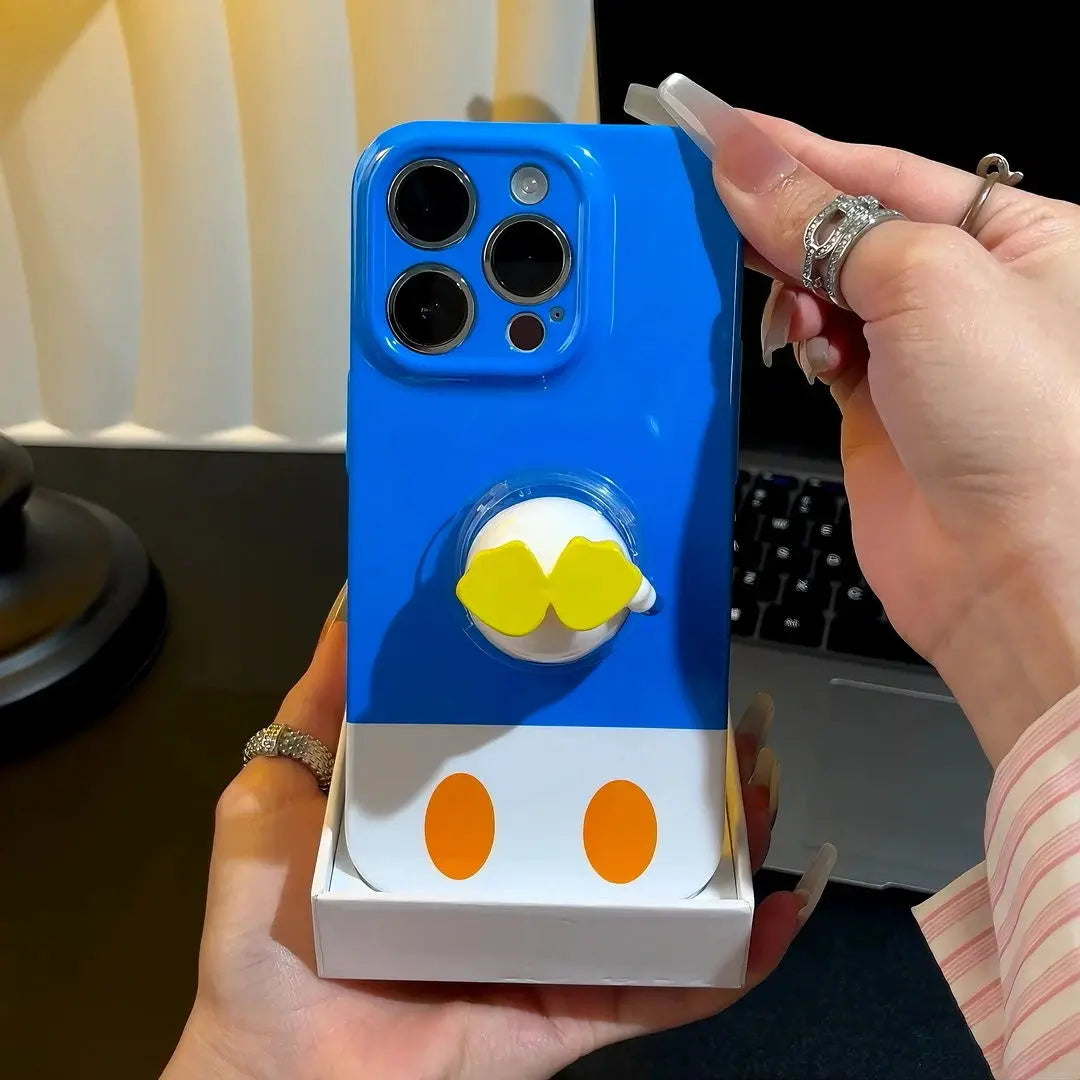 Fun Pick🎯 Color - Block Mickey Cases + “Butt” Stand—Cute & Playful