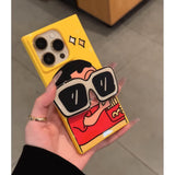 Soft Case Lovers Rejoice🔥 Crayon Shin-chan Glasses Stand Cases—Squishy, Shockproof & Cool