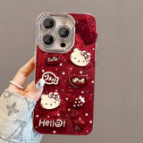 Girly - Heart Harvester🎀 Hello Kitty Red Cases—Sweet 3D Bits