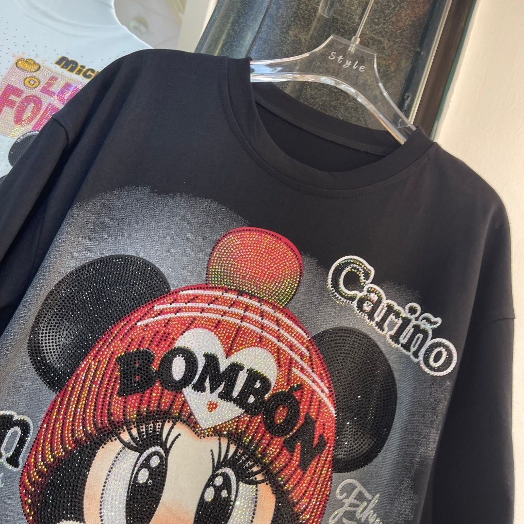A200 - Vintage Minnie Sparkle Tee - 320g Ultra-Heavyweight Cotton