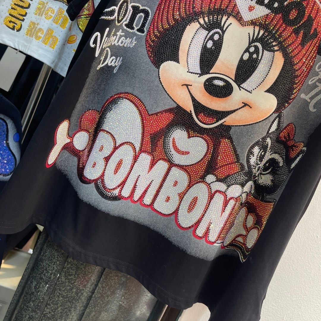 A200 - Vintage Minnie Sparkle Tee - 320g Ultra-Heavyweight Cotton