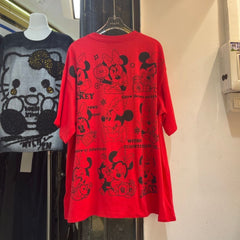 A209 -9 Panel Minnie "Bling" Double-Sided Tee - 320g Ultra-Heavyweight Cotton - Premium Rhinestone Character Streetwear