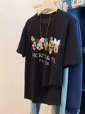 Pink Crystal-Embellished T-Shirt with 3D Floral Appliqué