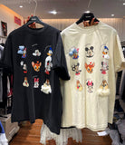 A249 - Mickey & Friends DIY 3D Bow Lace Graphic Oversized 100% Cotton T-Shirt 220g Heavy Tee