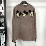 Washed Retro Mickey Patch Sweatshirt