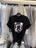 A238 - Hello Kitty Graphic T-Shirt with 3D Plush Doll & Creative Mini Handbag Ornament