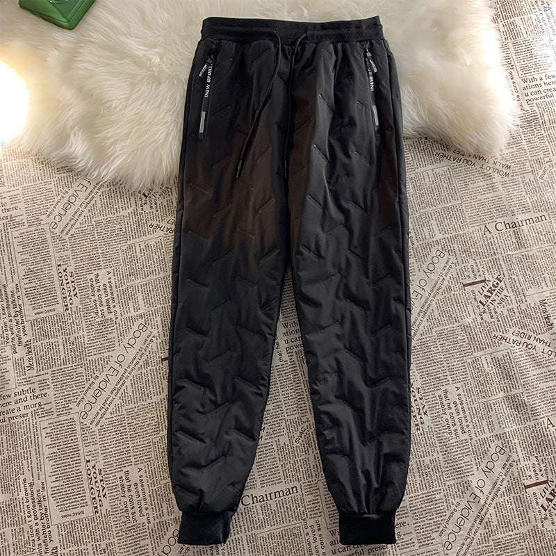 Unisex Winter Plus Fleece Cotton Trousers