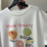 A236 - The "Sweet Treats" Heavy-Beaded Embroidered Tee 🍰✨
