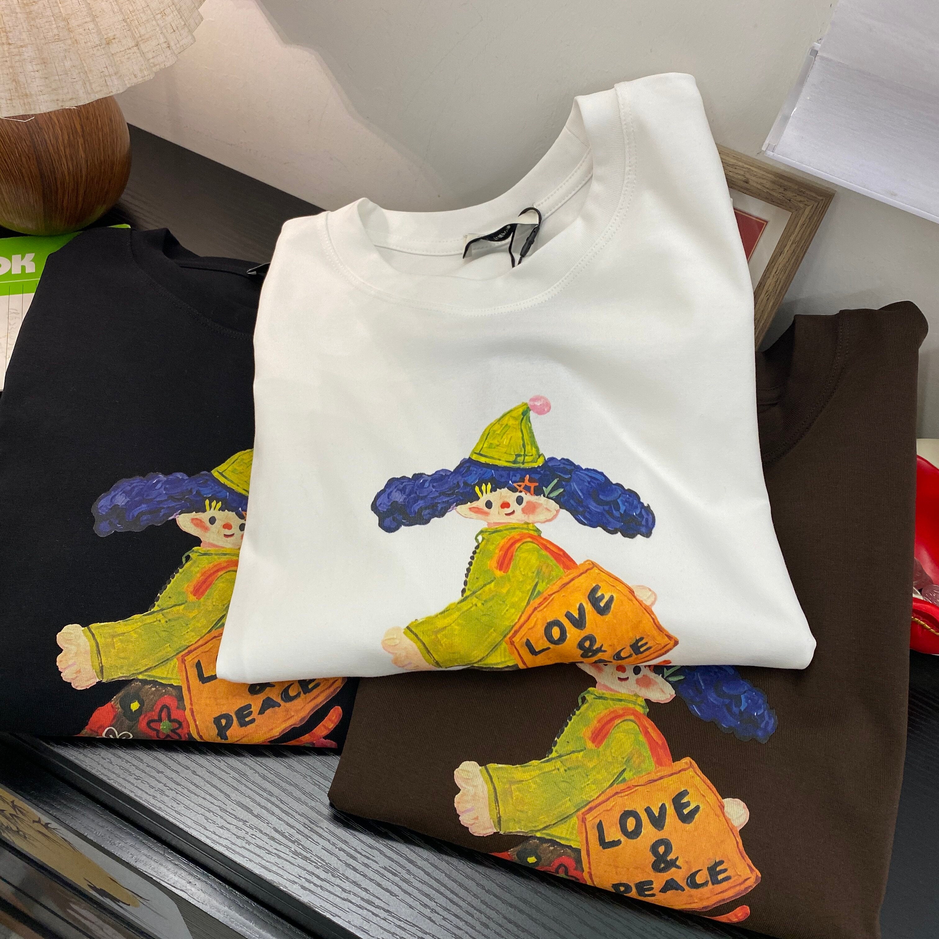 Whimsical Cartoon Graphic Long Sleeve Tee | Cute Casual Streetwear Top