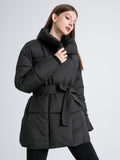 Women's Warmth Corset-waist Jacket（Free waist belt）