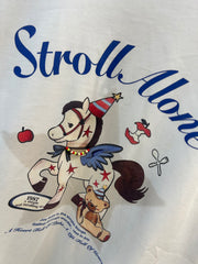 A247 - 🐴✨ Stroll Alone 3D Necklace Pony Graphic Oversized T-Shirt