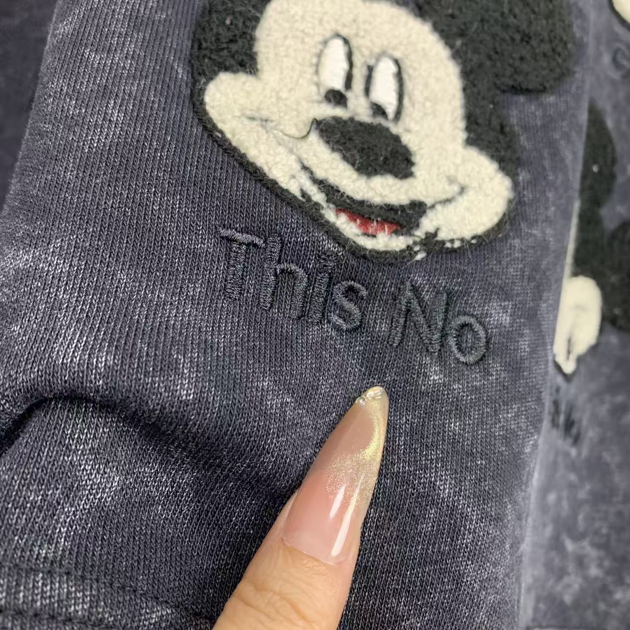 Washed Retro Mickey Patch Sweatshirt