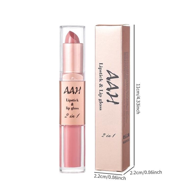 AAH-8 Colors moisturizing double-ended lipstick lip glaze