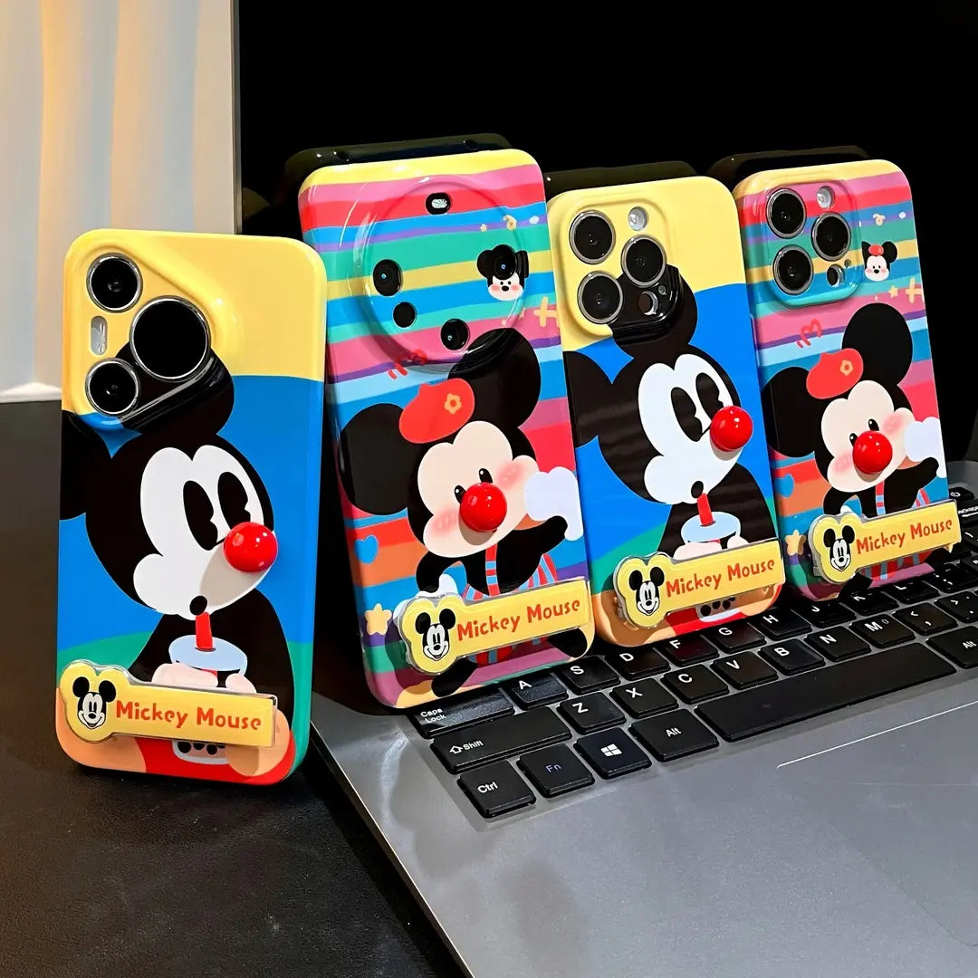 Viral✨ Cartoon Mickey 3D Red - Nose Couple Cases