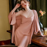 Gentle And Charming Silk Nightwear Lingerie